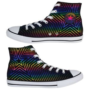 New Converse chuck taylor rainbow star hi sneakers